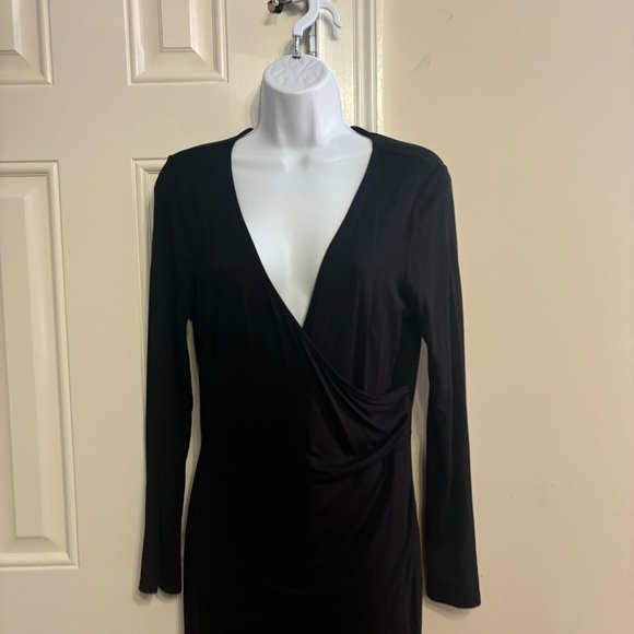 MODCLOTH Black Faux Wrap Dress - Picture 7 of 7